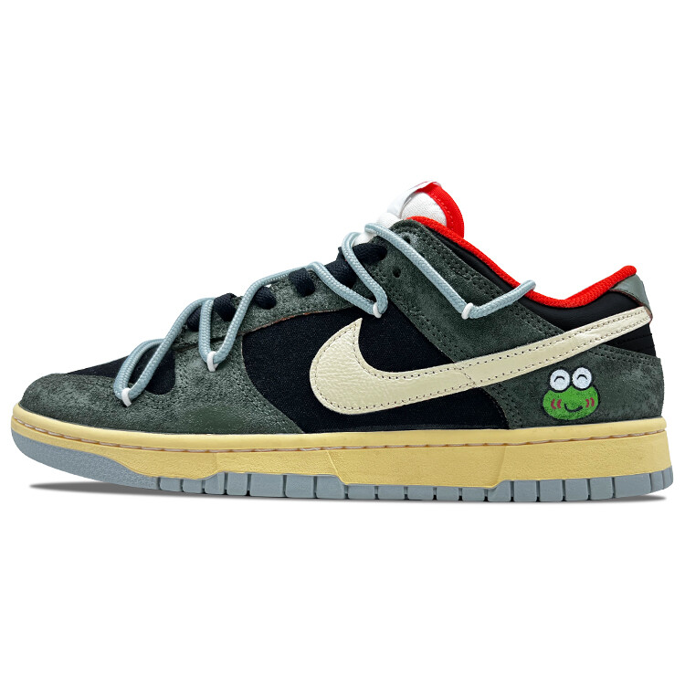 Кроссовки Nike Dunk Skateboarding Shoes Unisex Low-top Green/black, зеленый