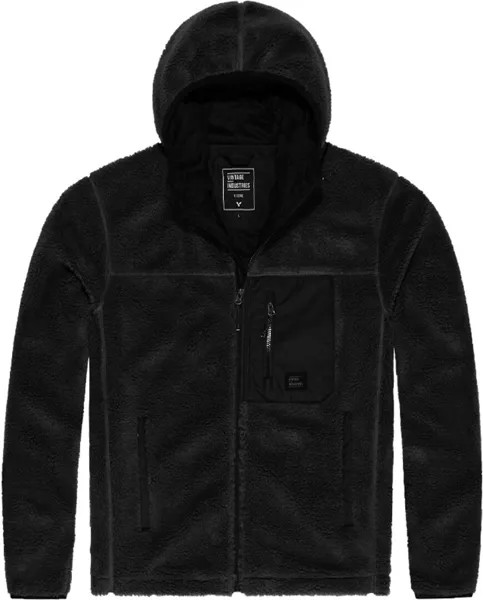 Куртка Vintage Industries Dustin Sherpa Fleece, черная