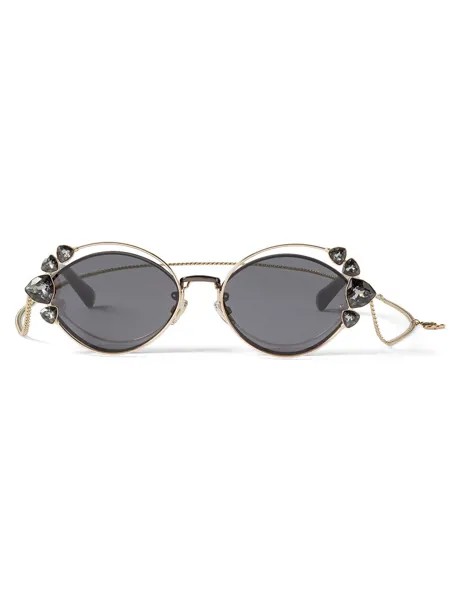 Jimmy Choo Eyewear солнцезащитные очки Shine в круглой оправе