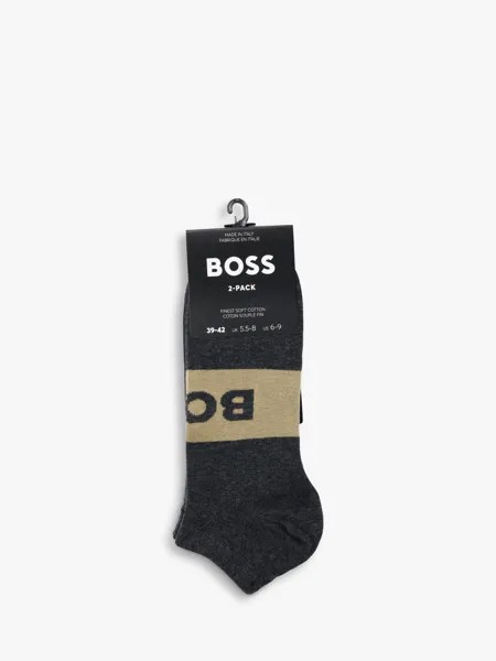 Носки с логотипом BOSS HUGO BOSS, древесный уголь