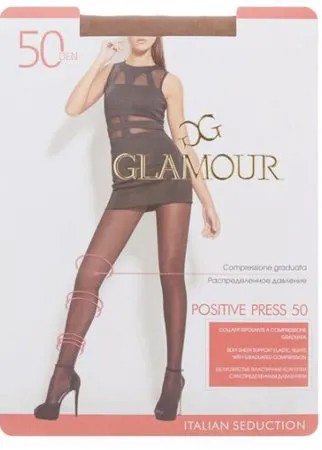 Колготки Glamour Positive Press 50 den, размер 2-S, miele (бежевый)