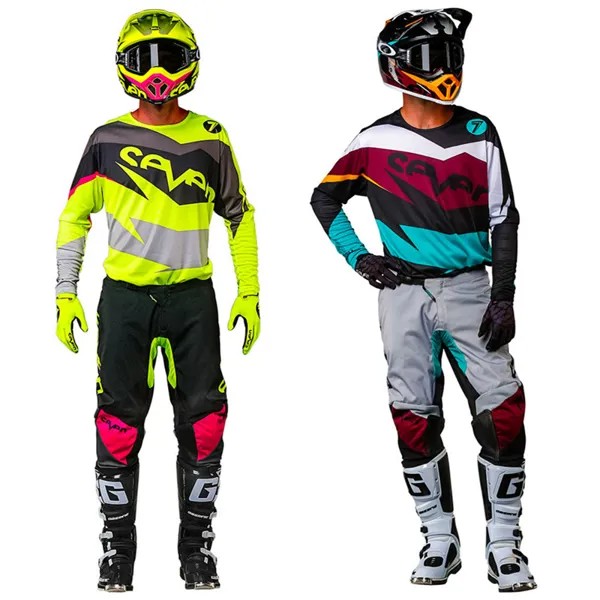Новинка 2021, комплект оборудования для мотокросса green seven off road, Джерси и брюки mtb mx combo flex air, костюм для мотогонок, эндуро
