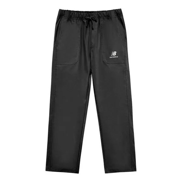 Штаны с логотипом спортивные штаны New Balance, черный