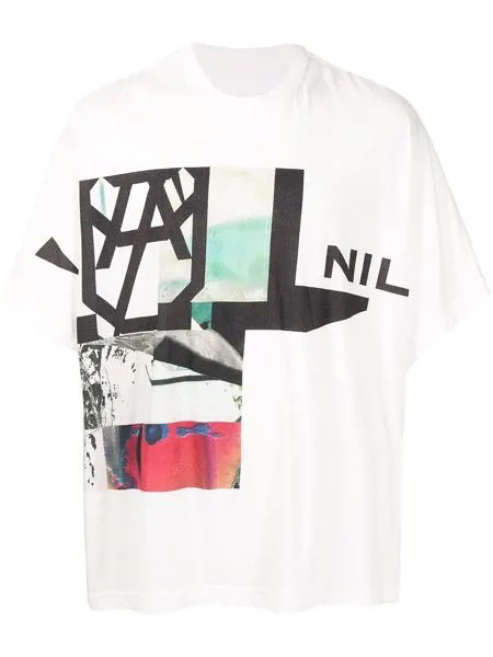 NILøS футболка с контрастным принтом