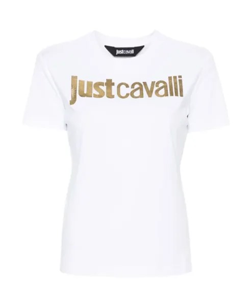 Футболка с логотипом и поло Just Cavalli, белый