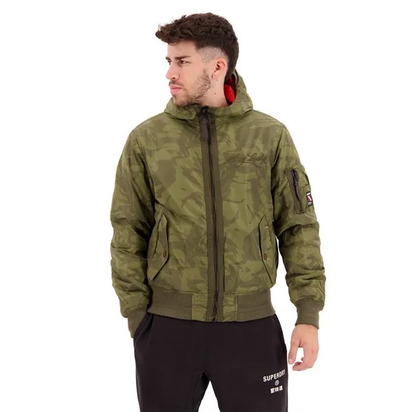 Куртка Superdry Souvenir Pilot Bomber, зеленый