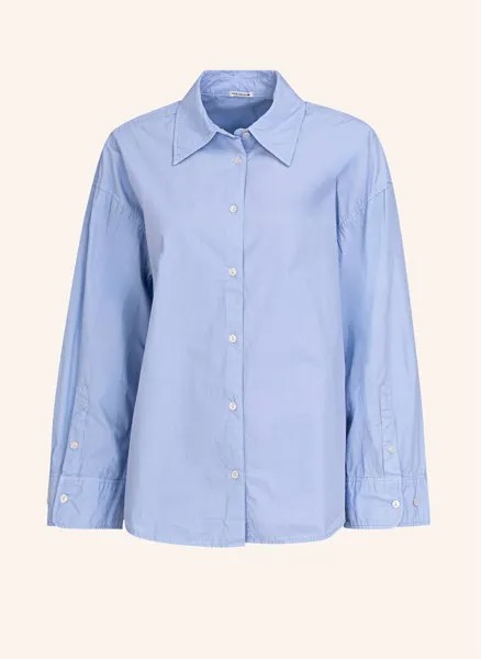 Хлопковая блузка оверсайз True Religion, синий