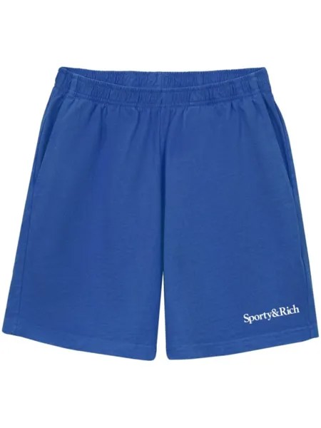 Sporty & Rich спортивные шорты с логотипом, синий