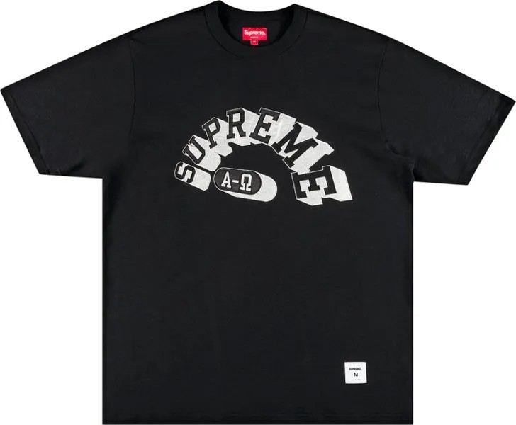 Футболка Supreme Alpha Omega Short-Sleeve Top 'Black', черный