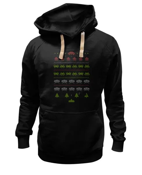 Худи Printio Космические захватчики черное 2XL