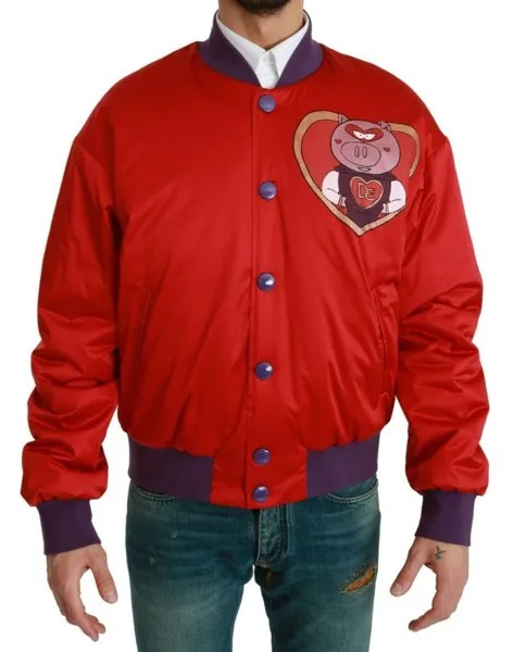 Куртка DOLCE - GABBANA Красный Бомбер YEAR OF THE PIG IT52 / US42 / L Рекомендуемая розничная цена 1600 долларов США