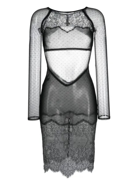 Maison Close кружевное платье Inspiration Divine, черный
