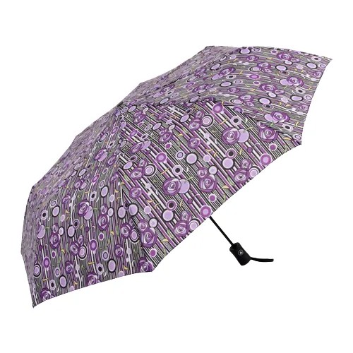Зонт полуавтоматический «Цветочная нежность», 3 сложения, 8 спиц, R = 49 см, цвет микс