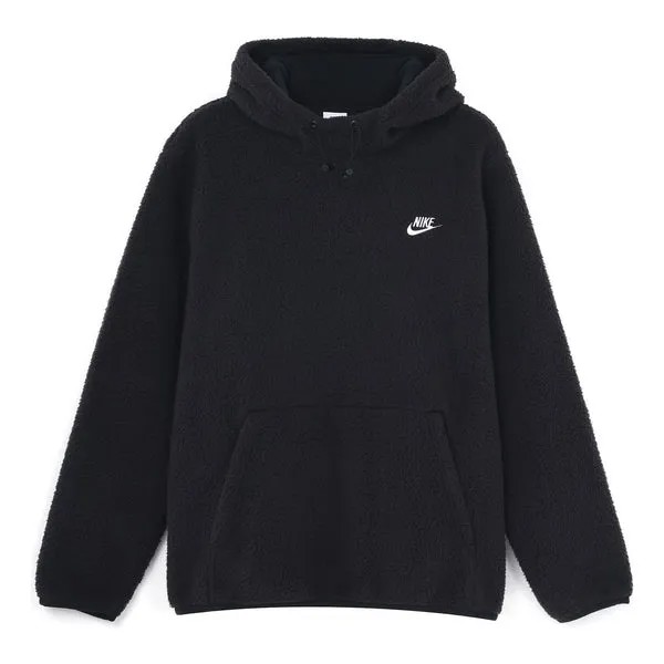 Толстовка Men's Nike Sportswear Sport Essentials+ Casual Sports Breathable Fleece Pullover Black, черный