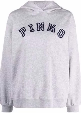 PINKO худи с нашивкой-логотипом