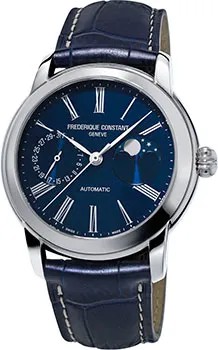 Швейцарские наручные  мужские часы Frederique Constant FC-712MN4H6. Коллекция Classics Automatic Moonphase