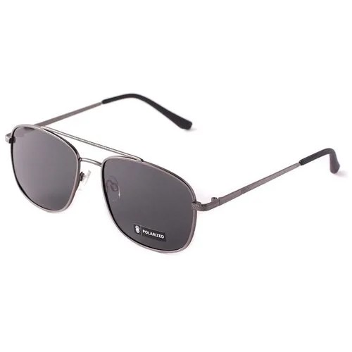 Солнцезащитные очки A-Z, овальные, оправа: металл, поляризационные, с защитой от УФ, для мужчин, серый