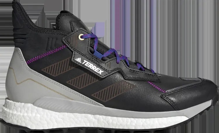 Ботинки Adidas Terrex Free Hyperblue Mid 'Black White', черный
