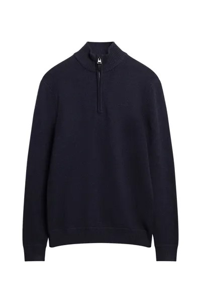 Трикотажный джемпер на пуговицах Superdry Essential Superdry, синий