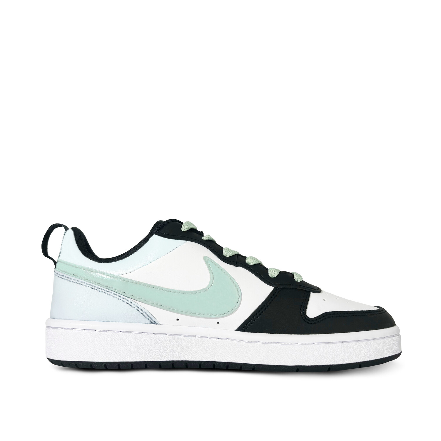 Кроссовки Nike Court Borough Skateboarding Shoes Women's Low-top Black/White/Green, зеленый