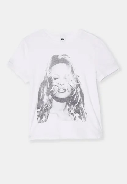 Футболка с принтом Classic Tee Pam RE/DONE, белый