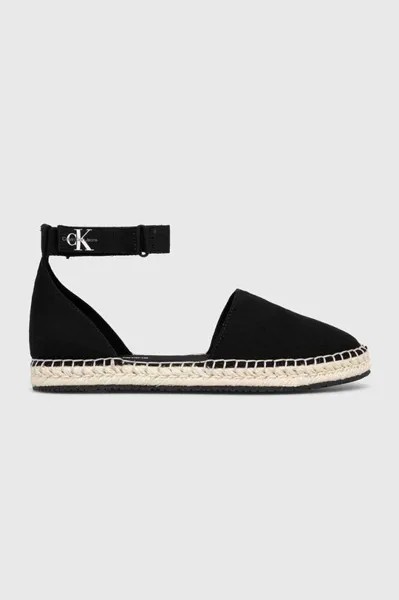 Эспадрильи ANKLE ESPADRILLE Calvin Klein Jeans, черный