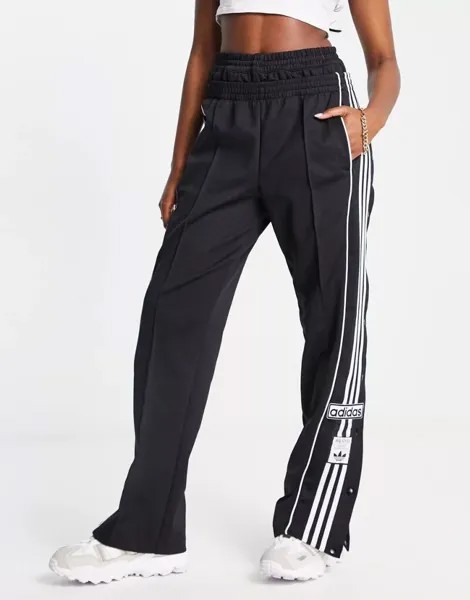 Черные брюки adibreak с двойным поясом adidas Originals 'Always Original'