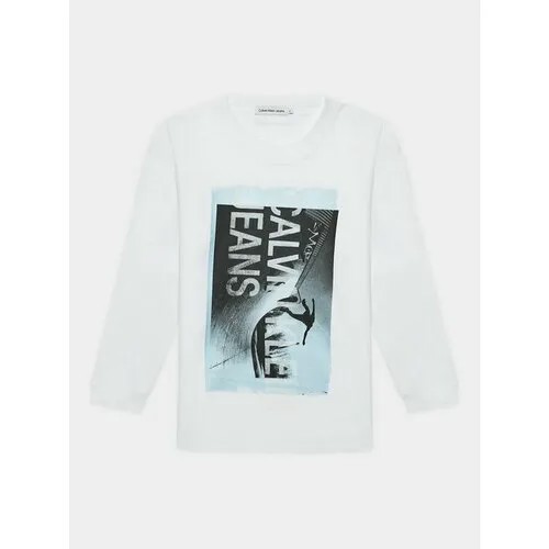 Лонгслив Calvin Klein Jeans, размер 14Y [METY], белый