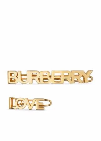 Burberry набор заколок для волос с логотипом