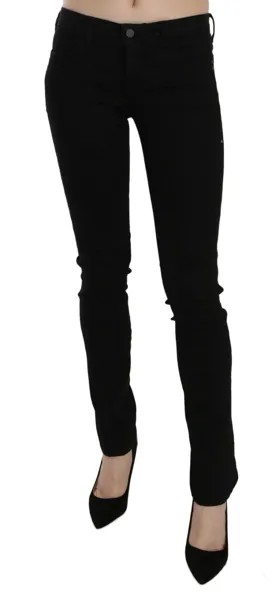 Джинсы CNC COSTUME NATIONAL Черные джинсовые брюки скинни с заниженной талией s. W26 Рекомендуемая розничная цена 400 долларов США.