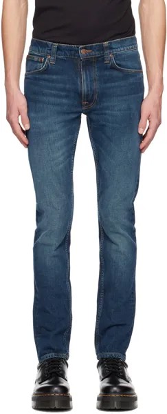 Темно-синие джинсы скинни Dean Nudie Jeans