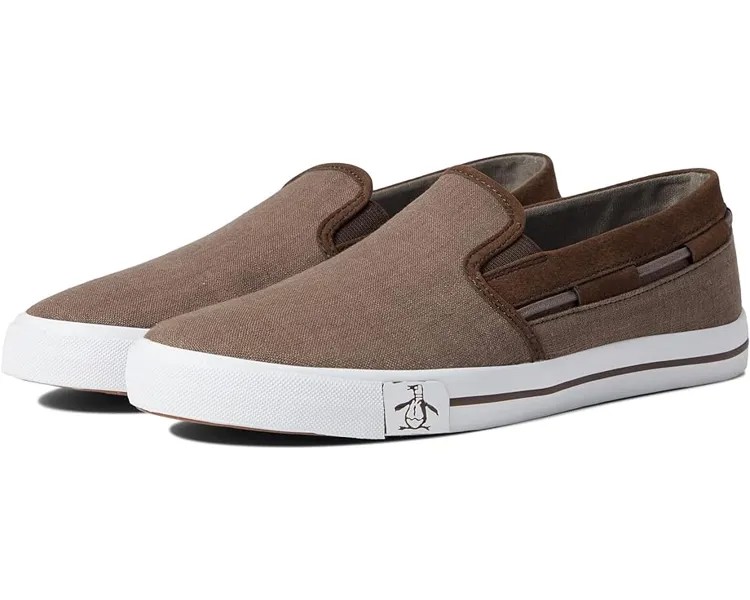 Кроссовки Original Penguin Barrow Slip-On, коричневый