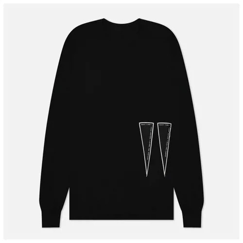 Мужской лонгслив Rick Owens DRKSHDW Strobe Next Time Patch Level чёрный, Размер S