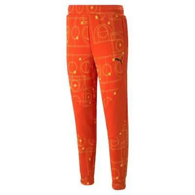 Puma Mvp Dime Pants Мужские оранжевые повседневные спортивные штаны 53876203