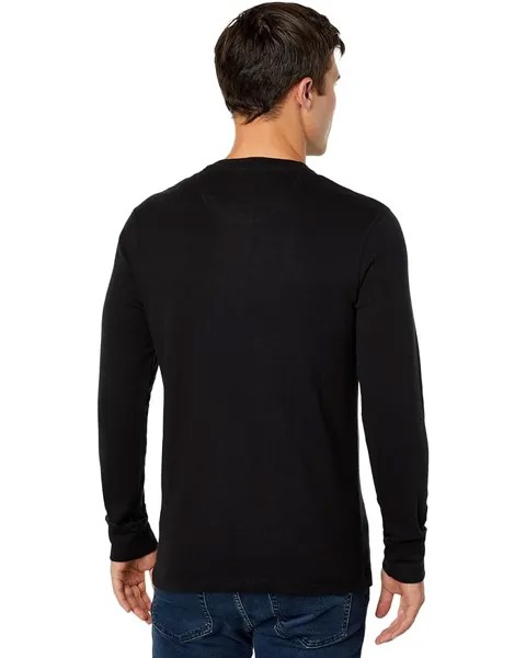 Рубашка U.S. POLO ASSN. Long Sleeve Henley Thermal Shirt, черный