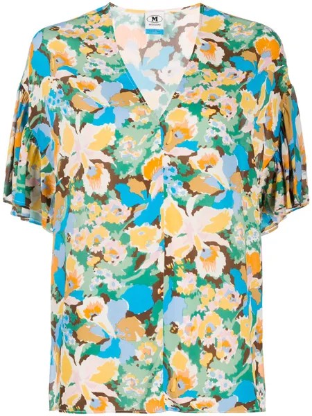 M Missoni блузка с цветочным принтом