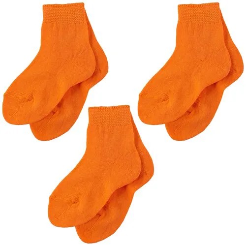 Носки Смоленская Чулочная Фабрика 3 пары, размер 10, оранжевый