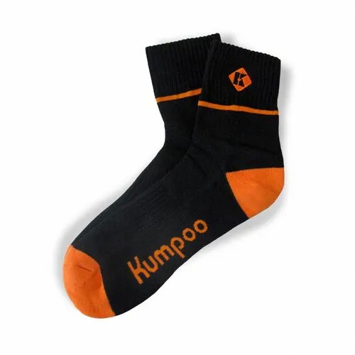 Носки Kumpoo, размер 41/42, черный, оранжевый