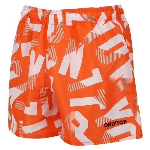 Шорты спортивные ONLYTOP unisex orange, размер 44