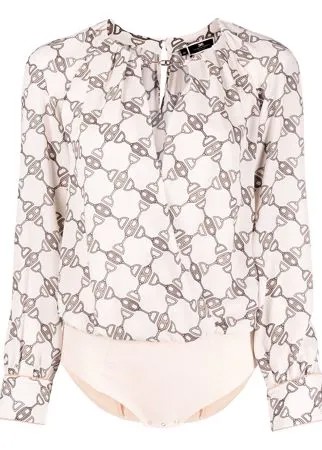 Elisabetta Franchi боди с принтом