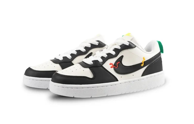 Кроссовки Nike Court Borough Skateboarding Shoes Women's Low-top Black/white, черный/белый