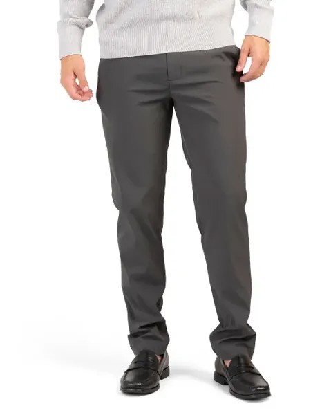 Брюки-чиносы с микротекстурой Perry Ellis Portfolio, цвет Asphalt