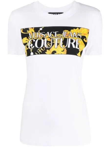 Versace Jeans Couture футболка с логотипом, белый