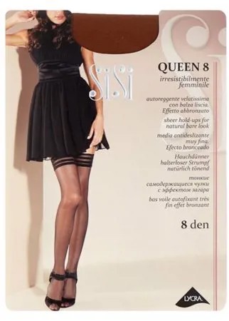 Чулки Sisi Queen, 8 den, размер 3-M, tropico (коричневый)