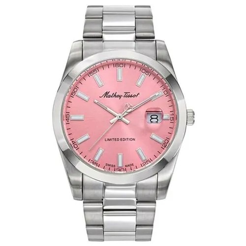 Наручные часы Mathey-Tissot Mathy Швейцарские H451PK, серебряный