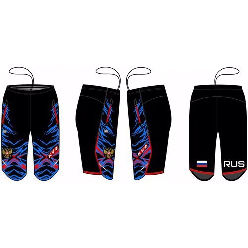 Шорты KV+ TORNADO shorts, Black\Blue\Red, M