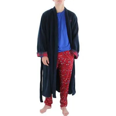 Barbour Mens Soft Dressing Cotton Long Robe Loungewear BHFO 6462