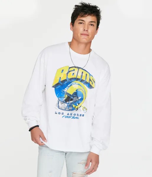 Футболка с длинными рукавами и рисунком Los Angeles Rams Aeropostale, белый
