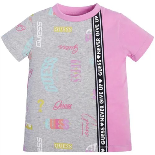 Футболка GUESS, хлопок, размер 98, мультиколор