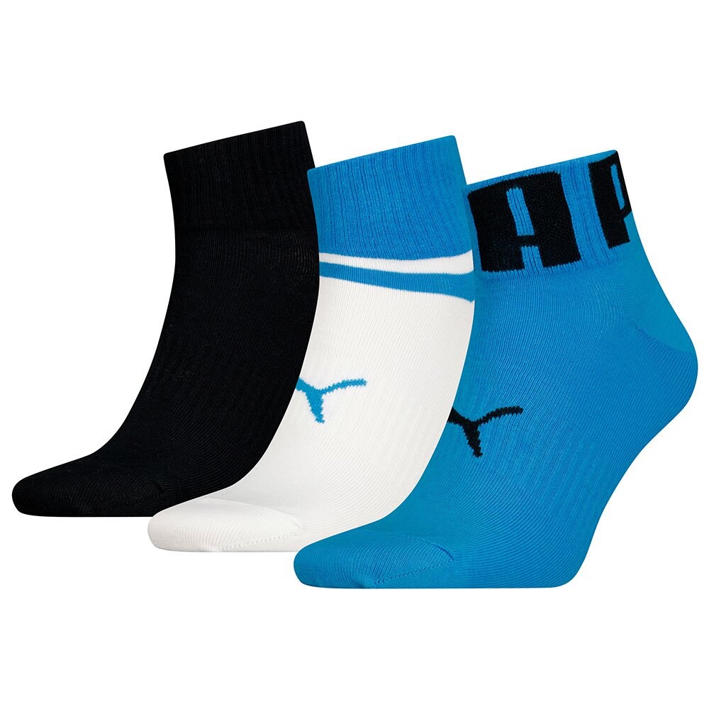 Носки Puma Big Logo 3 Units Quarter short 3 шт, разноцветный